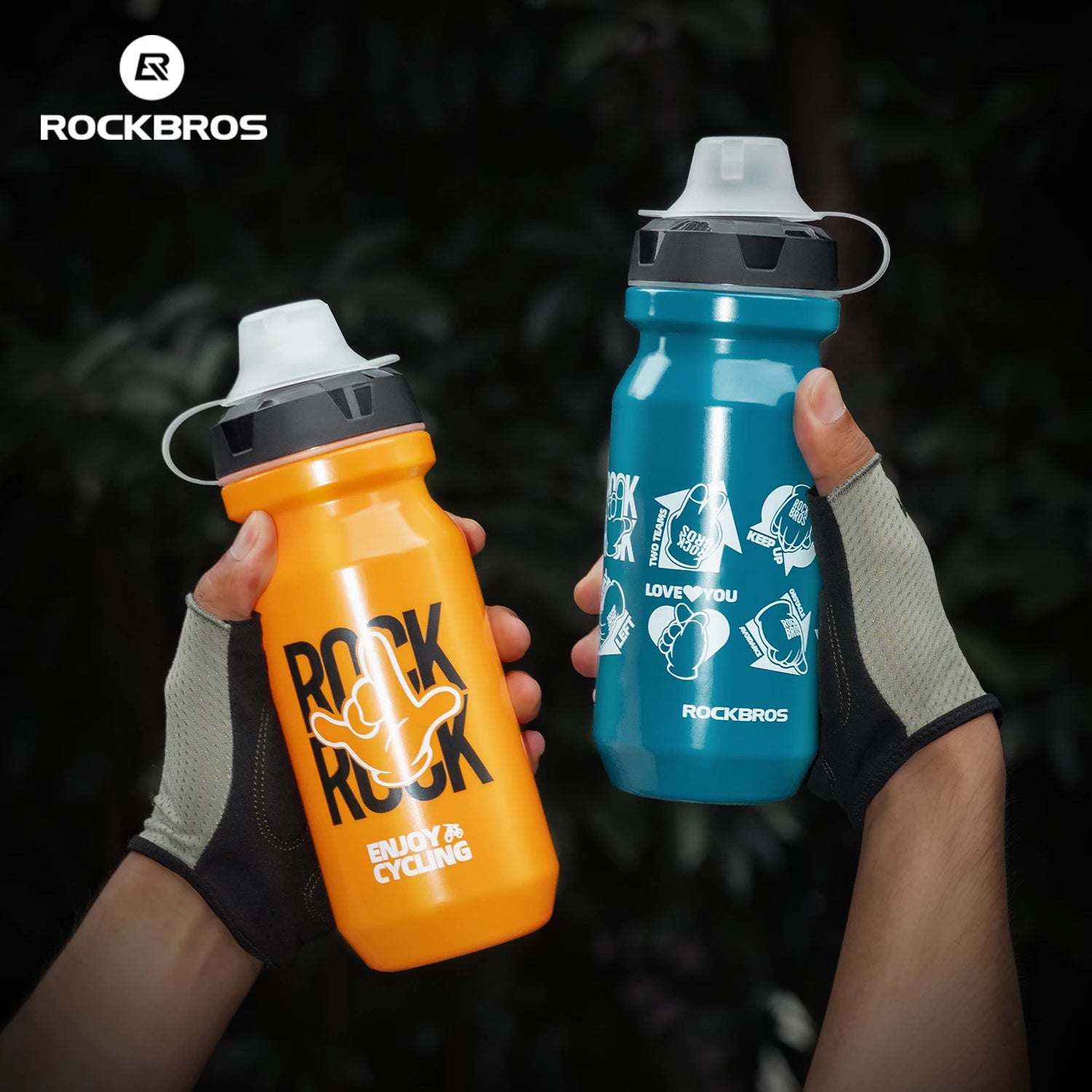 ROCKBROS 600/750ml Lightweight Sports Cycling Water Bottle - The Wright Bikes