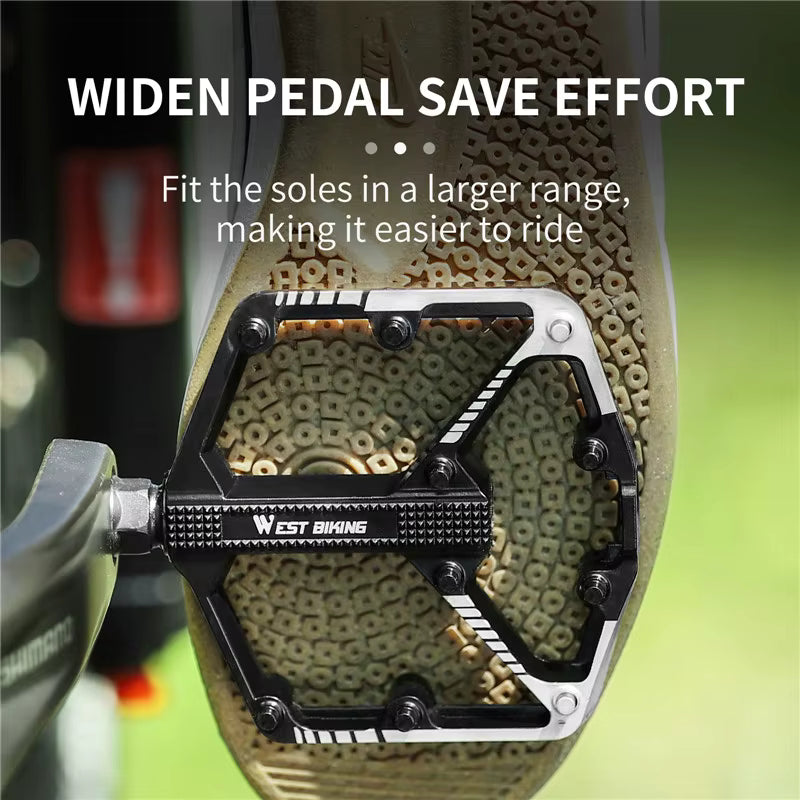 WEST BIKING Waterproof Non-Slip Bicycle Pedals The Wright Bikes
