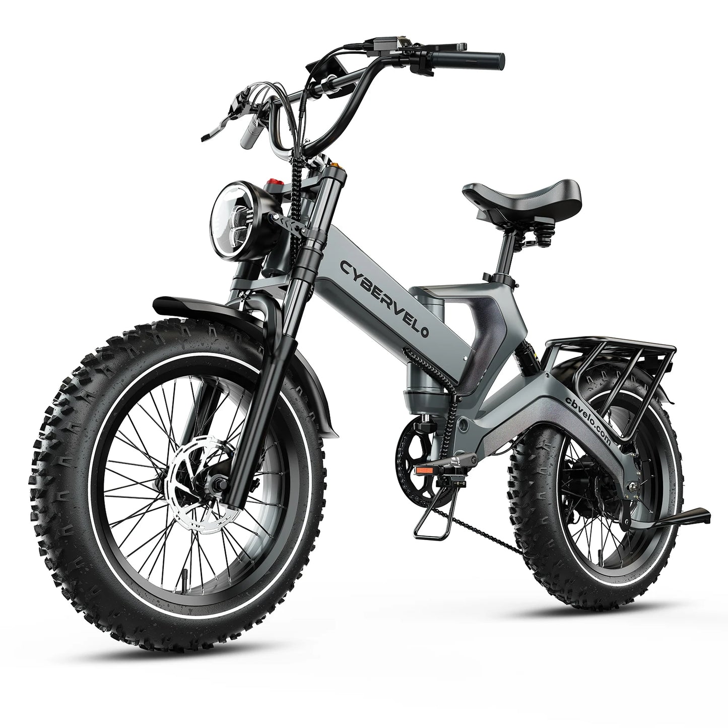 CYBERVELO EK6 2000W 8-Speed Fat Tire Folding E-Bike