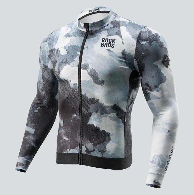 ROCKBROS Autumn Winter Long Sleeve Cycling Jersey - The Wright Bikes