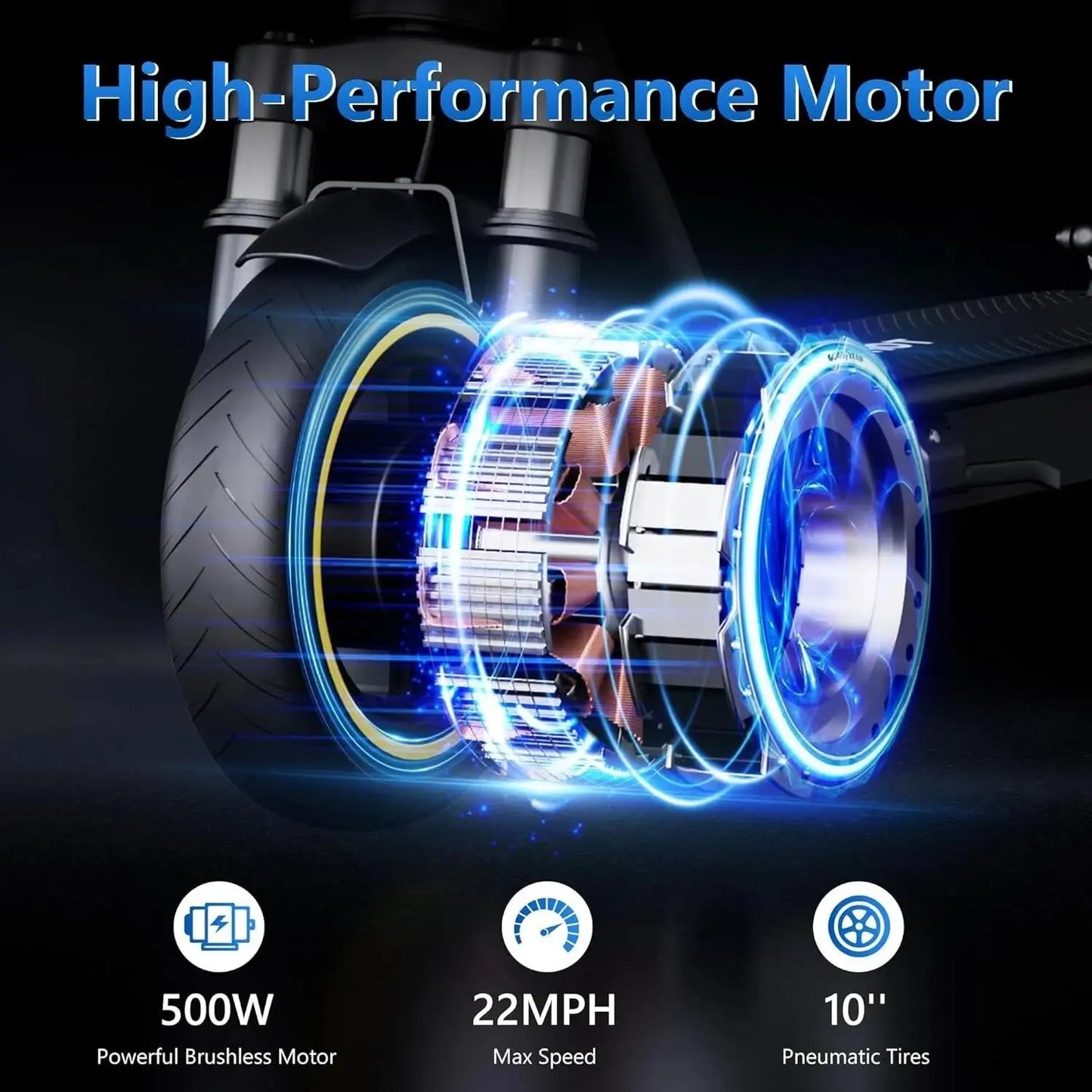 AOVOPRO ESMAX 500W 14.5AH 22MPH Folding Electric Scooter