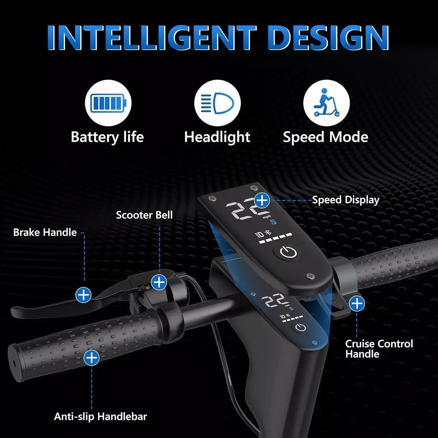 AOVOPRO ESMAX 500W 14.5AH 22MPH Folding Electric Scooter