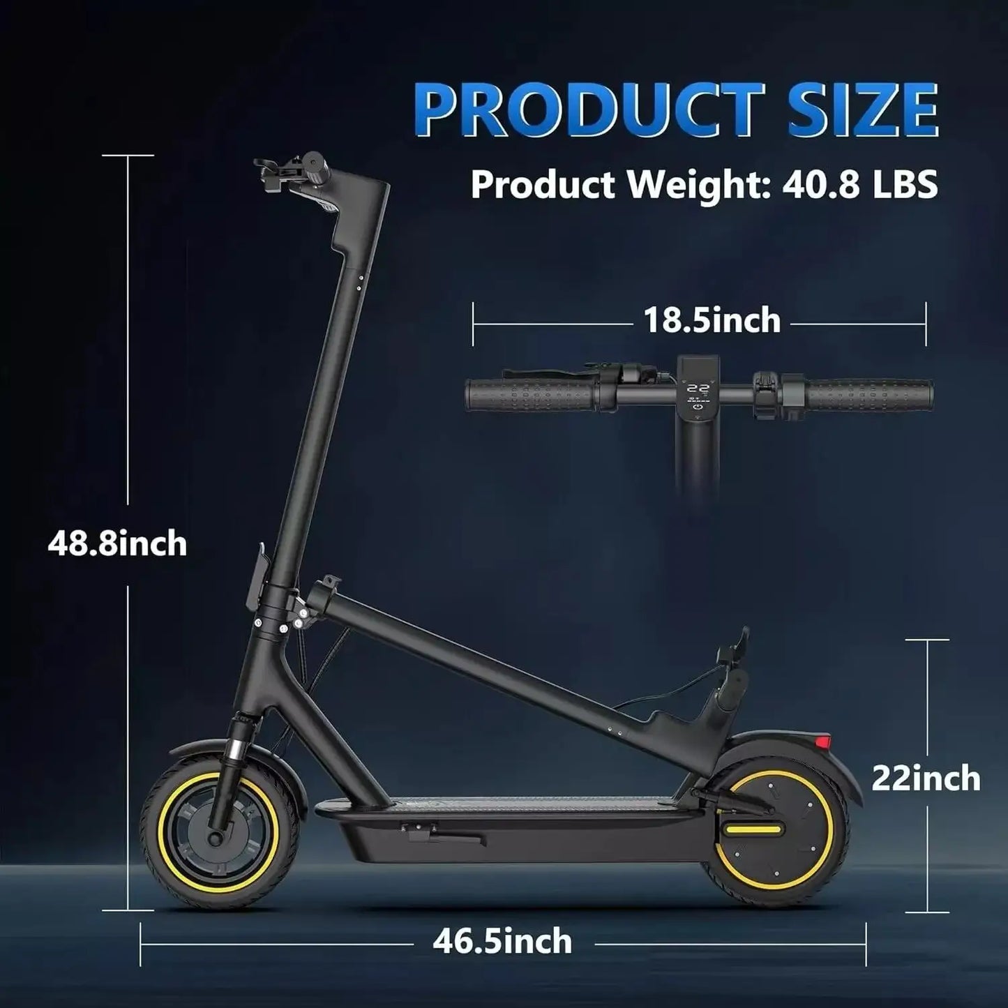LADPED LPMAX 500W 14.5AH 22MPH Folding Electric Scooter