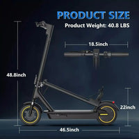 LADPED LPMAX 500W 14.5AH 22MPH Folding Electric Scooter