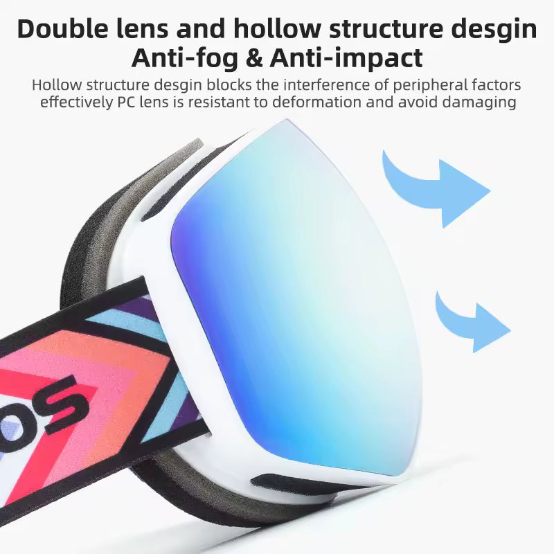 ROCKBROS Anti-Fog Winter Eyewear Goggles