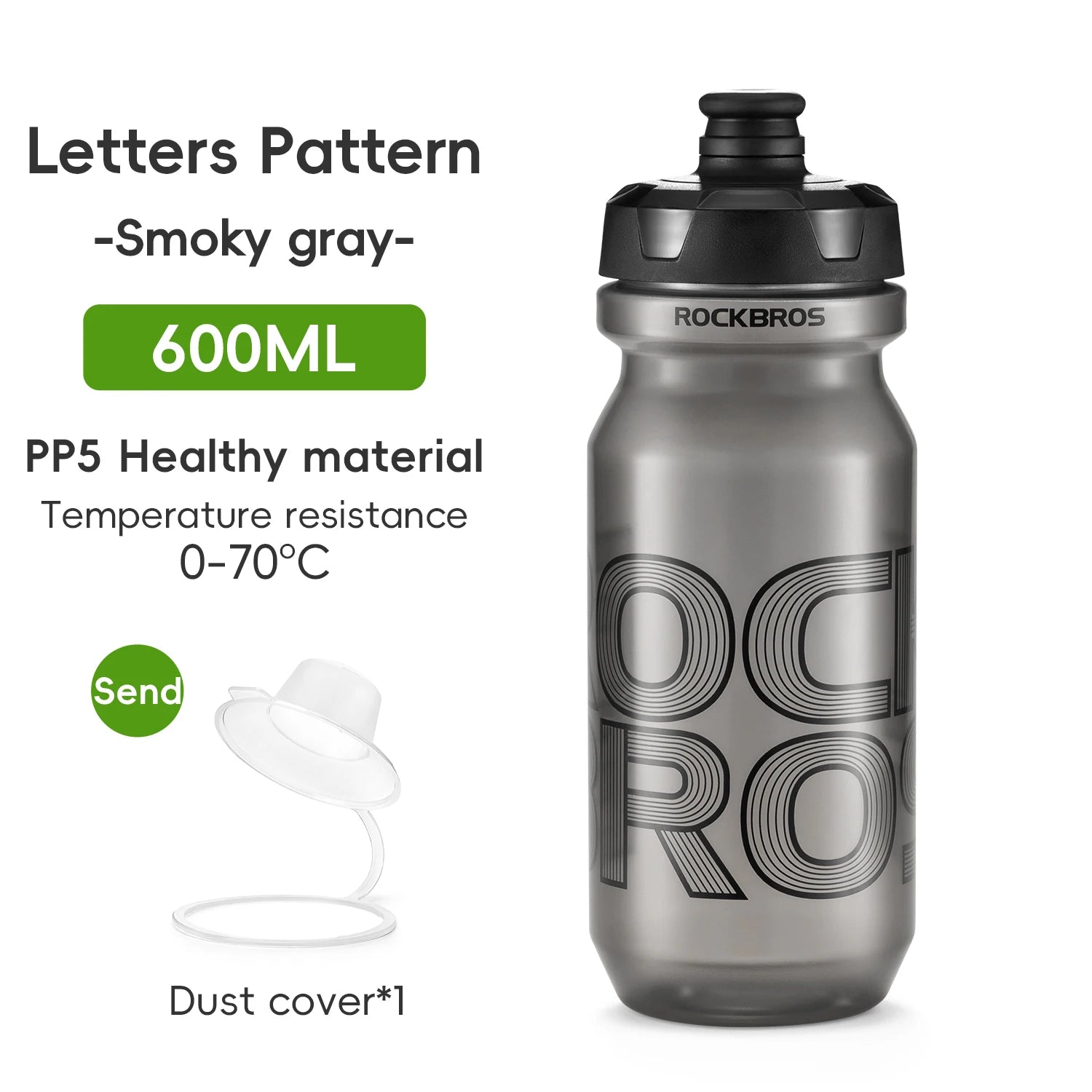 ROCKBROS 600/750ml Lightweight Sports Cycling Water Bottle - The Wright Bikes