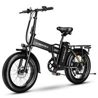 CYBERVELO EK4 1000W 7 - Speed Fat Tire Folding E - Bike - The Wright Bikes
