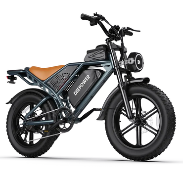 Bicicleta eléctrica de montaña de neumáticos anchos DEEPOWER S7-Pro 1500W 7 velocidades