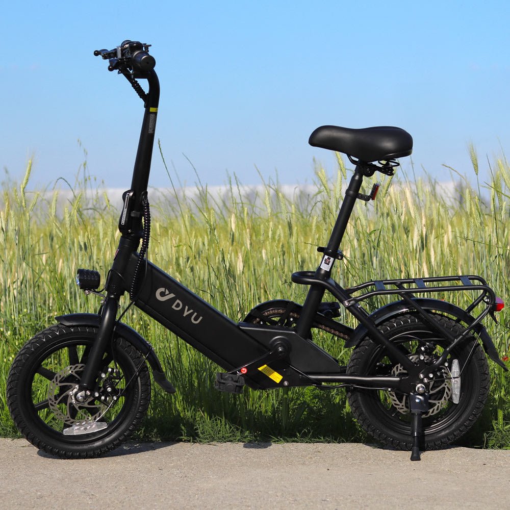 DYU C3 500W 14" Folding Electric City Bike - The Wright Bikes