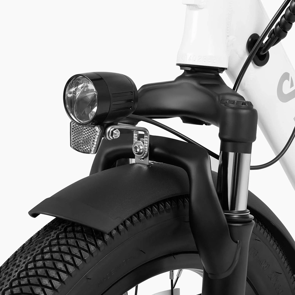 Bicicleta eléctrica de ciudad plegable de neumáticos anchos DYU C9 1000W 20 pulgadas