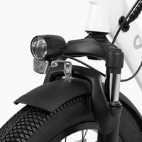 Bicicleta eléctrica de ciudad plegable de neumáticos anchos DYU C9 1000W 20 pulgadas
