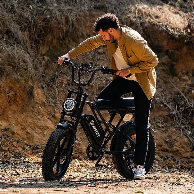 AMYET V9 - G60 1000W 20 - Inch Fat Tire Mountain E - Bike - The Wright Bikes