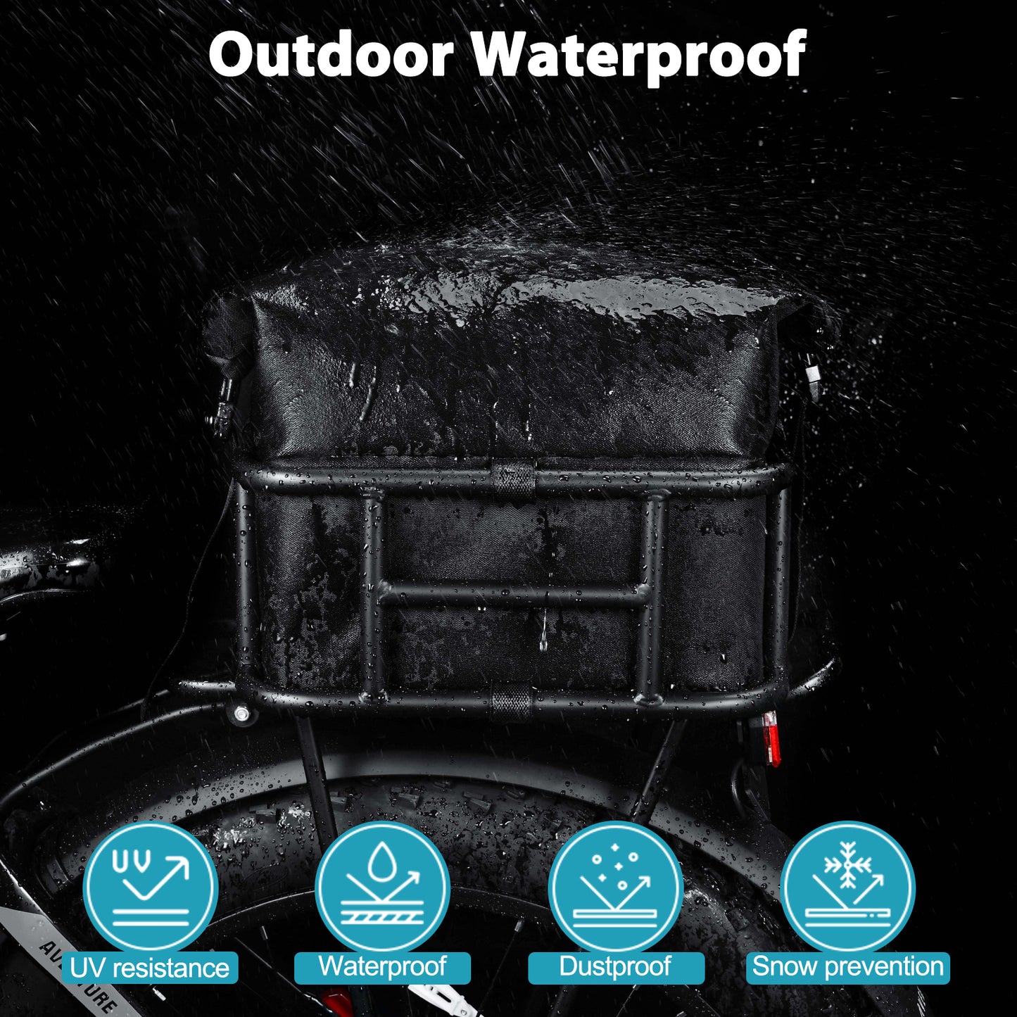 Universal Rear Bike Large Capacity Cargo Rack image 7